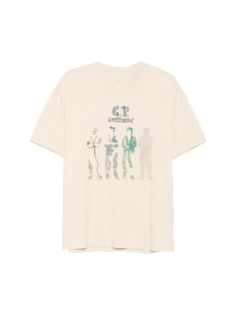C.P. Company LOGO-PRINT T-SHIRT