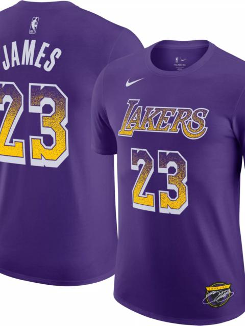 Nike Nike Adult 2024-25 Select Series Los Angeles Lakers Purple LeBron James #23 T-Shirt