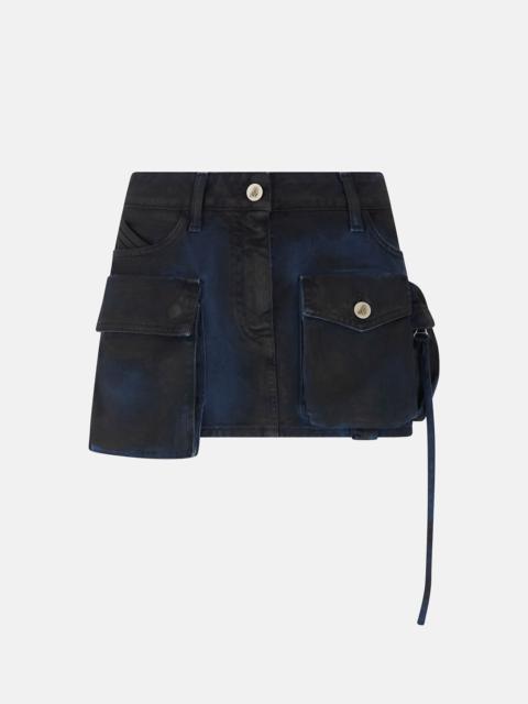 NAVY AND PIRATE BLACK ''FAY'' MINI SKIRT