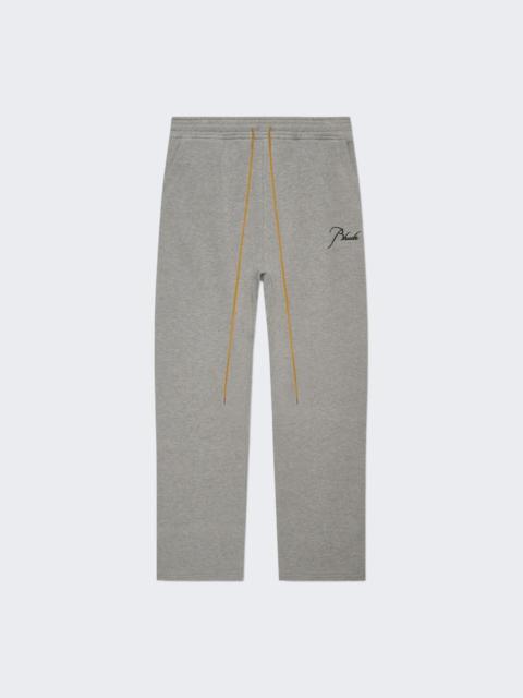 Rhude Classique Sweatpant Heather Grey And Black