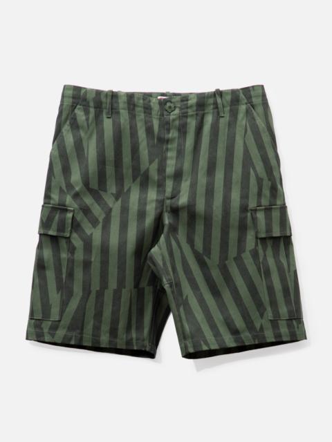 KENZO DAZZLE STRIPE CARGO SHORTS