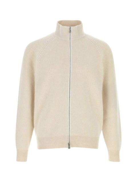Brunello Cucinelli Brunello Cucinelli Men Ivory Cashmere Cardigan
