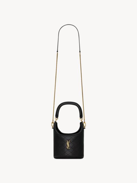 SAINT LAURENT GABY BUCKET BAG IN LAMBSKIN