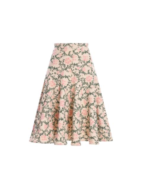 Agua by Agua Bendita Jacinta Peonia Aurora Midi Skirt
