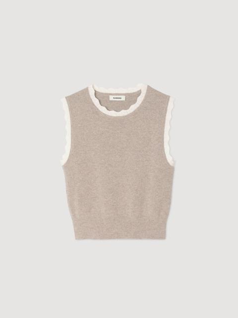 Sandro HIGH-NECK KNIT SWEATER