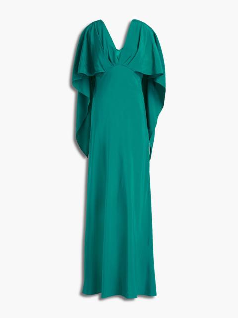DIANE VON FURSTENBERG Alberta silk-crepe maxi dress