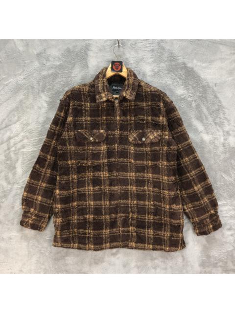Other Designers Maui And Sons - Maui And Sons Deep Pile Tartan Fleece Jacket #6370-62