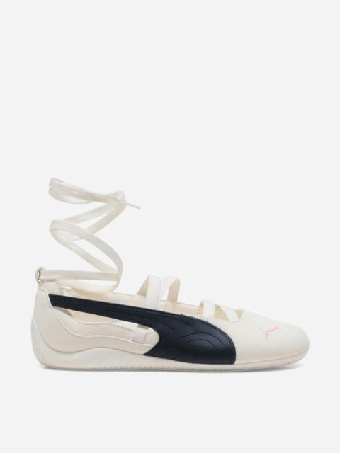 PUMA Women's Rosé  Speedcat Ballet Sneakers Warm White / Black