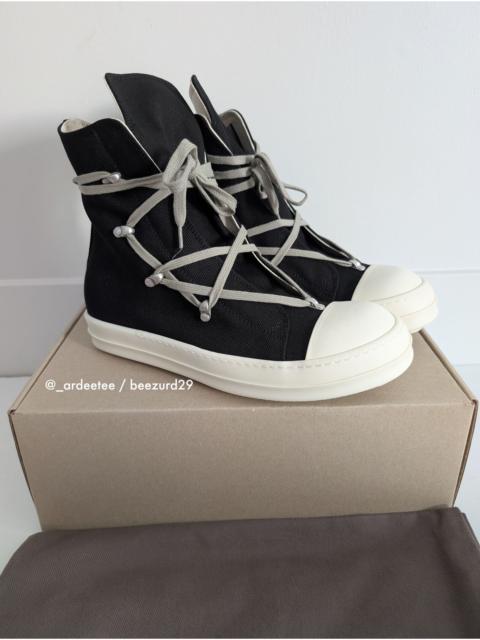Rick Owens DRKSHDW *NEW* HEXA CANVAS RAMONES HIGH FW24