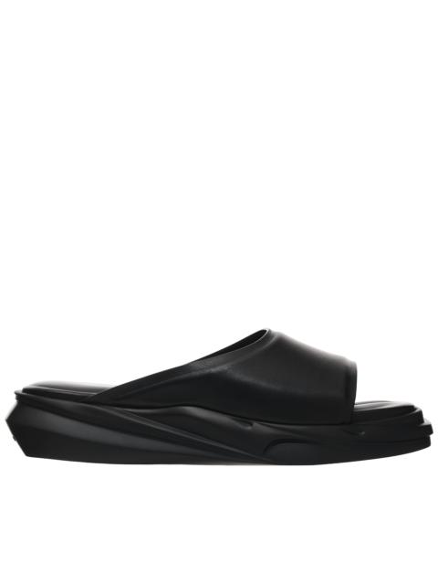 1017 ALYX 9SM Black Leather Mono-Slide