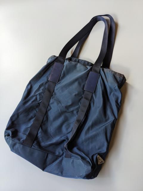 Prada Prada nylon blue coral tote bag