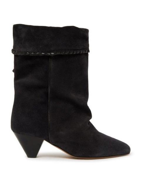 Isabel Marant ISABEL MARANT Dalby Faded Black Suede 55mm Heel Ankle Boots