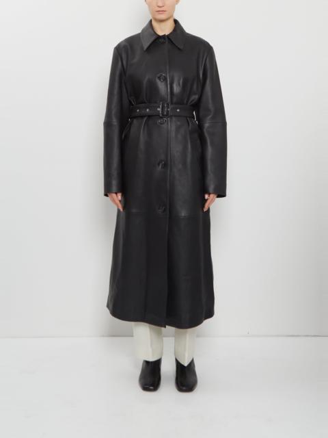 TOTEME Belted Leather Coat