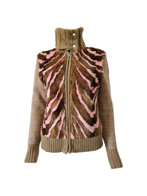 VERSACE Versace Women's Brown and Pink Jacket
