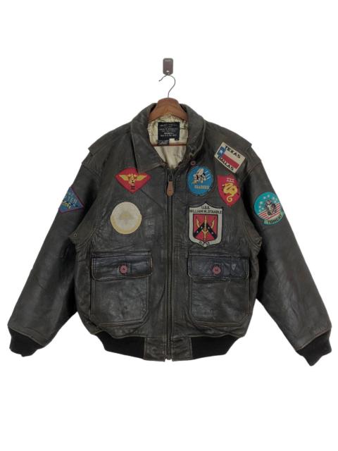 Other Designers VINTAGE AVIREX TYPE G-1 US NAVY LEATHER BOMBER JACKET