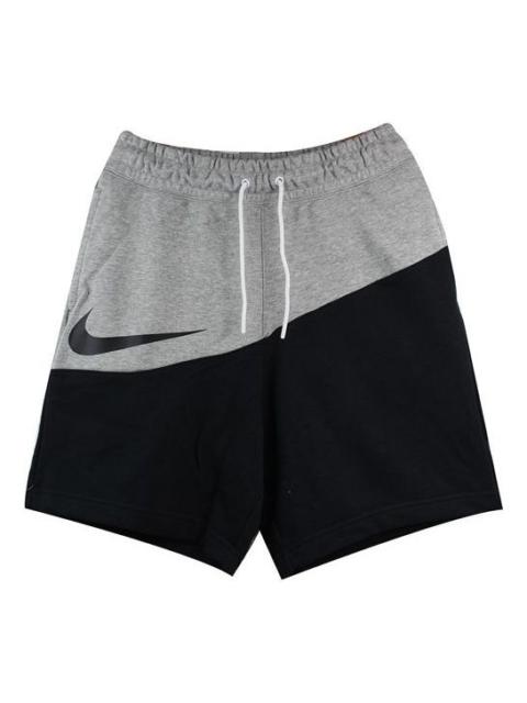 Nike Nike Sportswear Swoosh Small Colorblock Sports Shorts Black Gray Blackgray BV5310-064