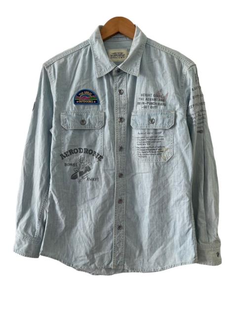 Other Designers Vintage Avirex Denim Military/Work shirt