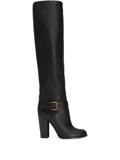 Dolce & Gabbana leather knee-high boots