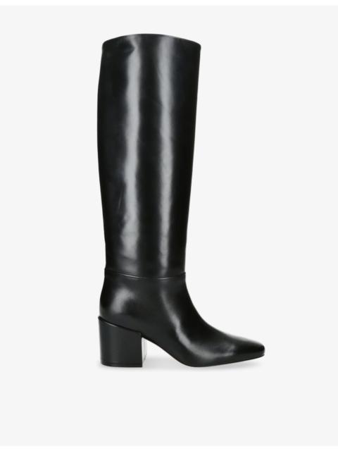 DEAR FRANCES Alma 70 Leather Block-Heel Knee-High Boots