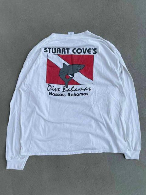 STEAL! Vintage 2000s Bahamas Shark Long Sleeve Tee