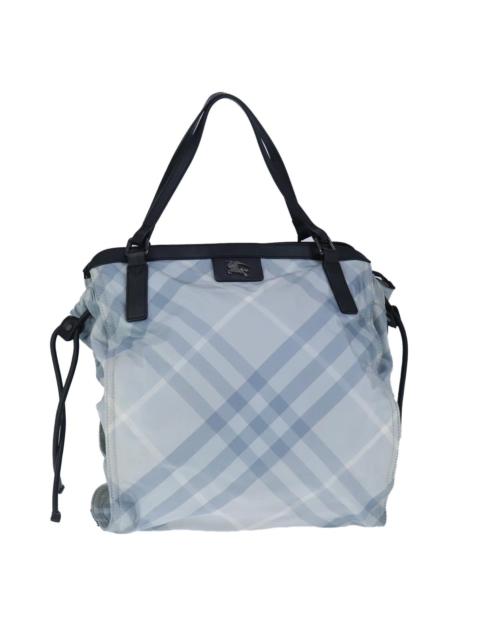 Burberry Burberry Nova Check Tote Bag Nylon Light Blue