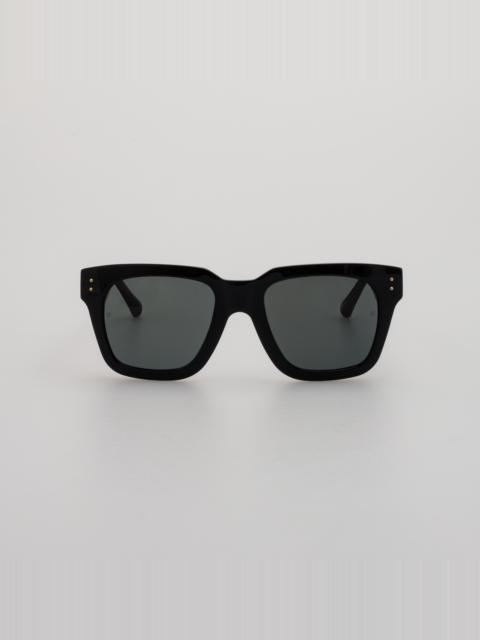 LINDA FARROW THE MAX | D-FRAME SUNGLASSES IN BLACK FRAME (C4)