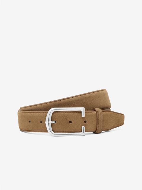 CORNELIANI Light brown suede belt