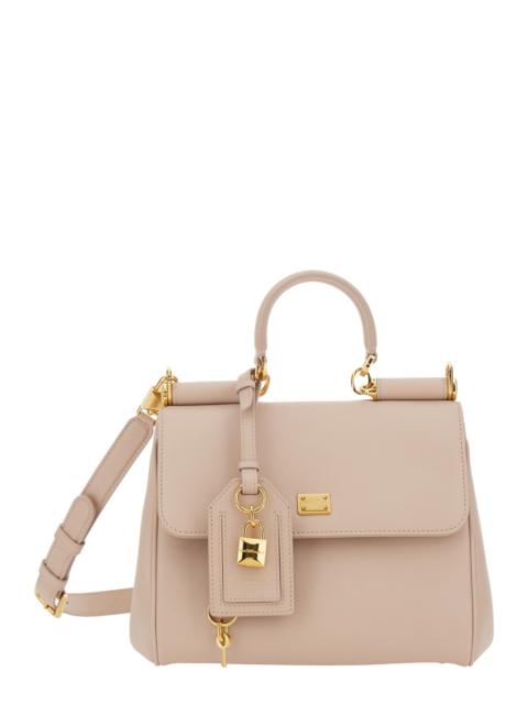 Dolce & Gabbana Dolce & Gabbana Women 'My Sicily Small' Pink Handbag With Padlock Detail And Adjustable And Removabl