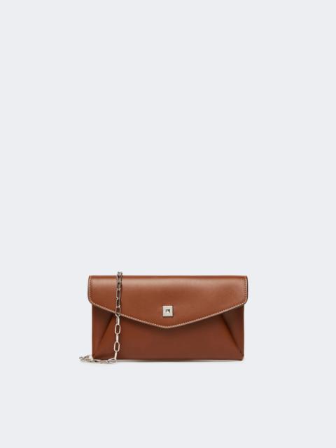 Max Mara Leather envelope wallet - AMBER BROWN