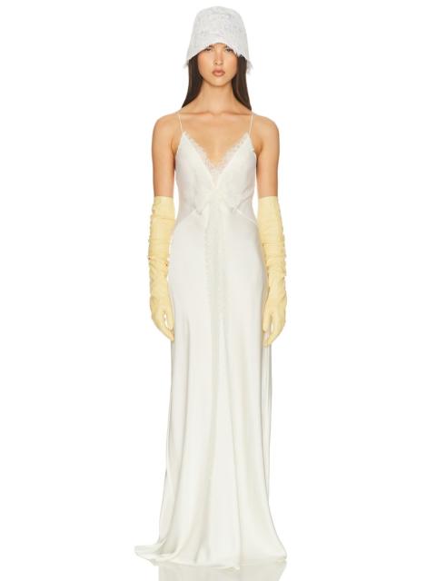 HELSA Mix Media Slip Dress