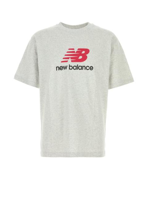 New Balance Melange grey cotton t-shirt