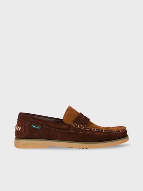 Paul Smith Brown Suede 'Tristain' Loafers