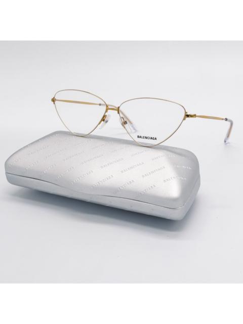 BALENCIAGA NEW BALENCIAGA EYEGLASSES BB0015O 003 CAT EYE GOLD WOMEN EYE