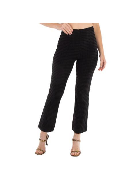 GANNI Ganni Seersucker Cropped Pants In Black