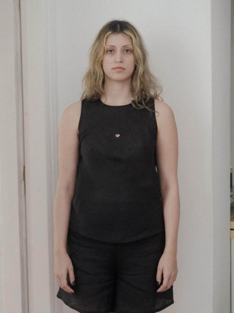 BASERANGE Dydine Tank Heart - Fine Linen