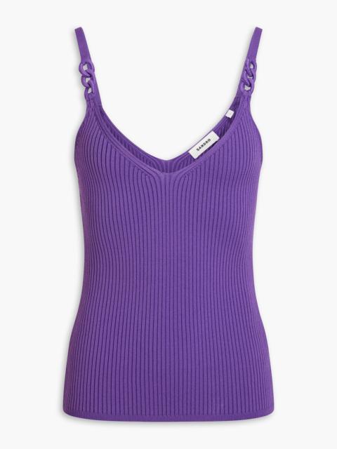 Sandro Ribbed-knit tank