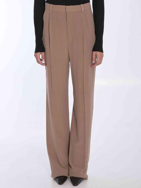 Saint Laurent Women Silk Crêpe Trousers