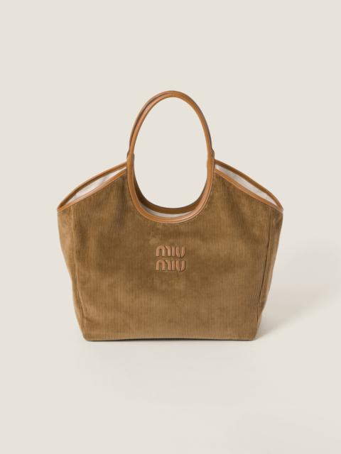 Miu Miu IVY corduroy shopping bag