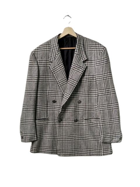 VERSACE RARE!Gianni Versace Prince of Whales Wool Rectangle Jacket