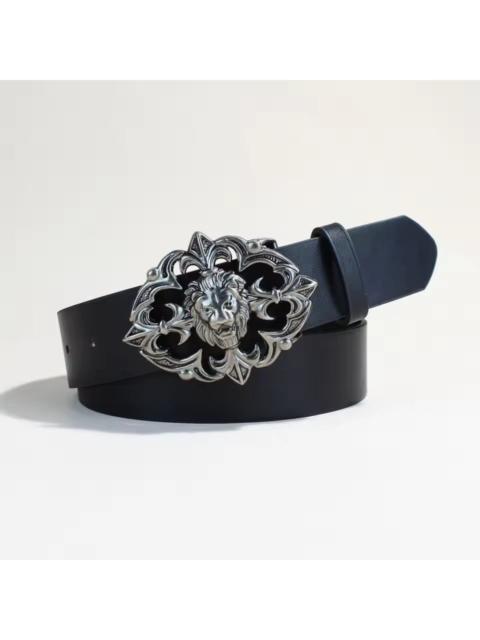 Other Designers Japanese Brand - Gothic Y2K Women Men Lion Pu Leather Belts