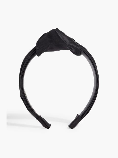 Jennifer Behr Samaya knotted satin headband