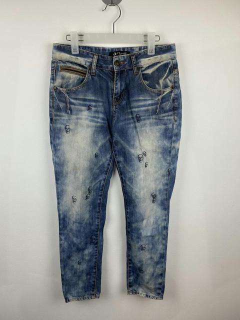 Other Designers Andy Warhol Skull Motive Denim Pants