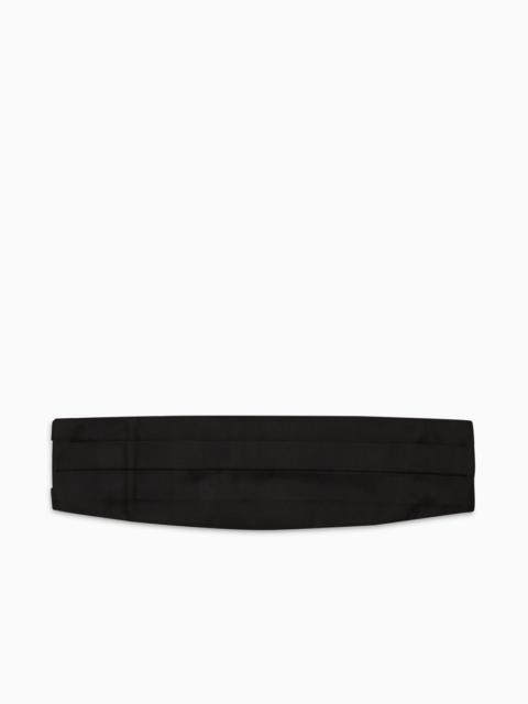 GIORGIO ARMANI Silk-satin tuxedo cummerbund