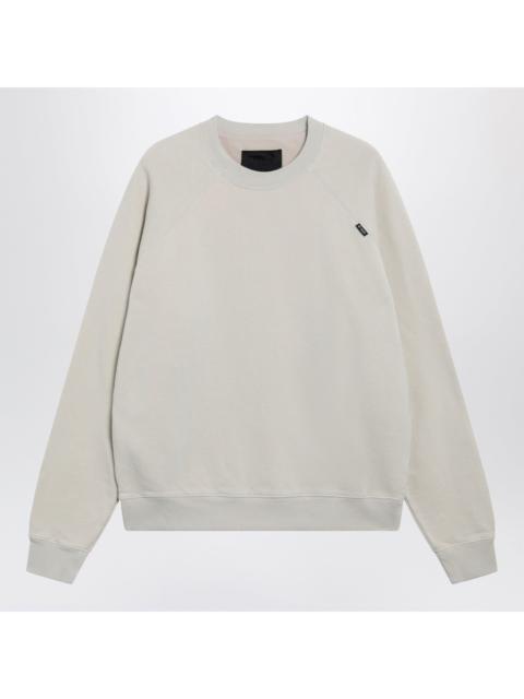 Prada Prada Talc-Colored Cotton Fleece Sweatshirt Men