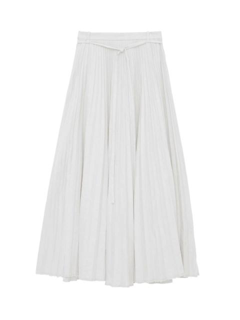 JOSEPH STRIPED LINEN COTTON SIDDONS SKIRT