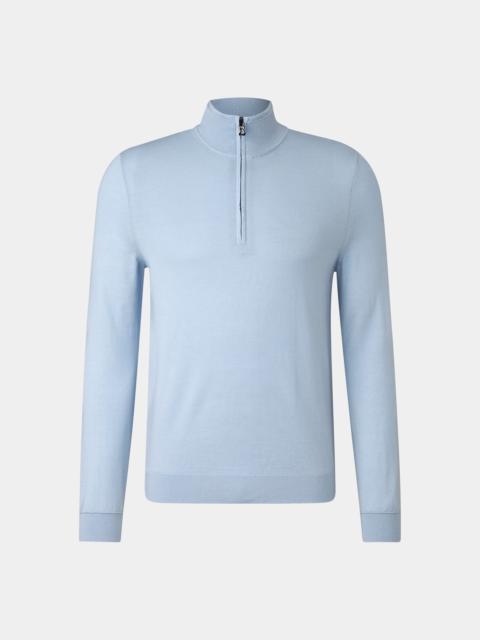 BOGNER Virgin wool troyer Ouri in Light blue