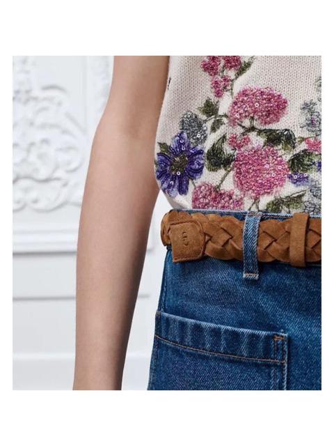 Dior DIOR $870 CD Classy Marron 30mm Belt New & Authentic (Women'