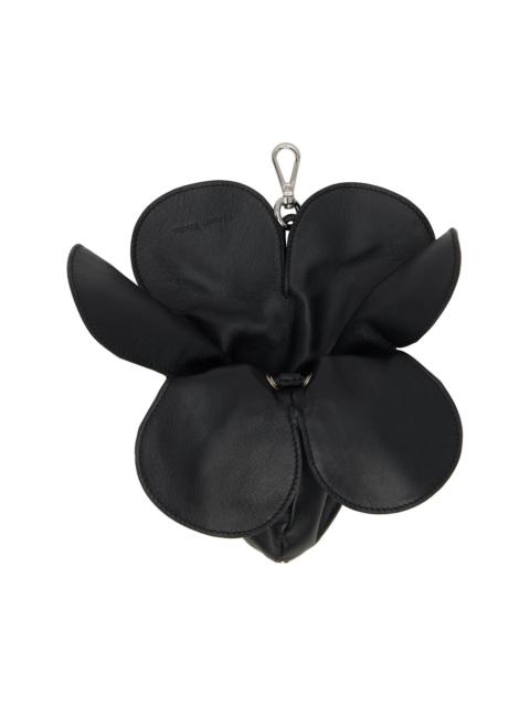 Simone Rocha Black Flower Coinpurse Keychain