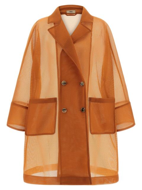 Herno Herno Women See-Through Coat