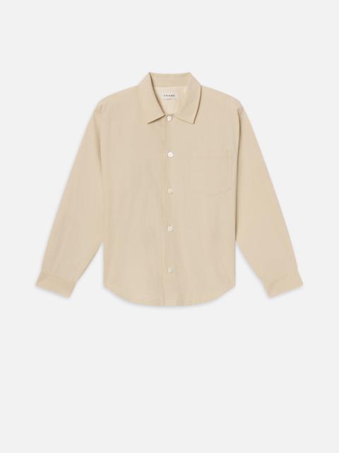 FRAME Seersucker Shirt in Natural